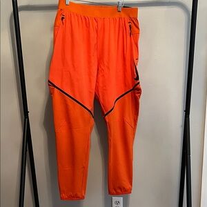 Nike Bright Orange Joggers with Black Details